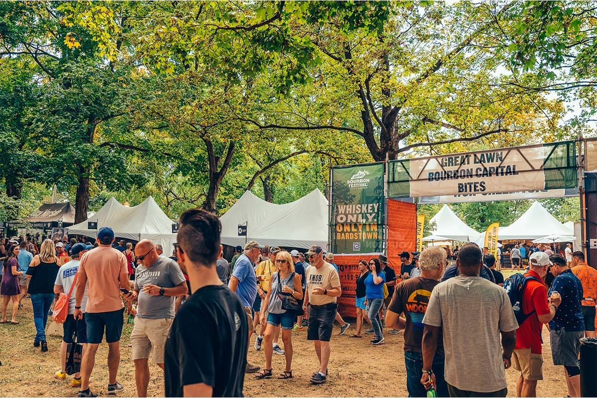 Attendees at Kentucky Bourbon Festival