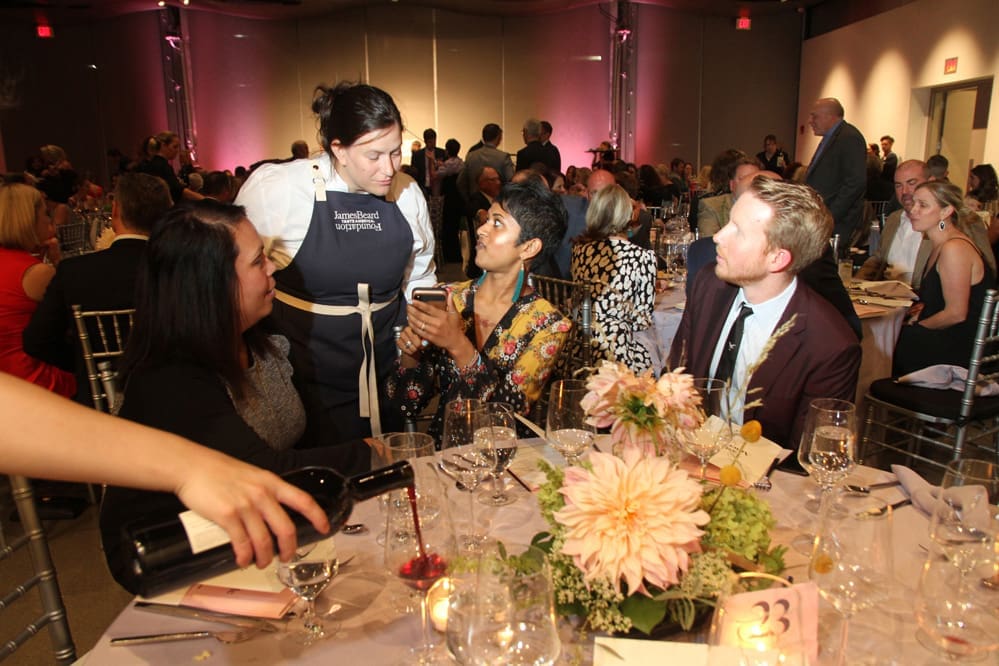 Sara Bradley with guests at James Beard Taste America Gala held at The Speed Museum.