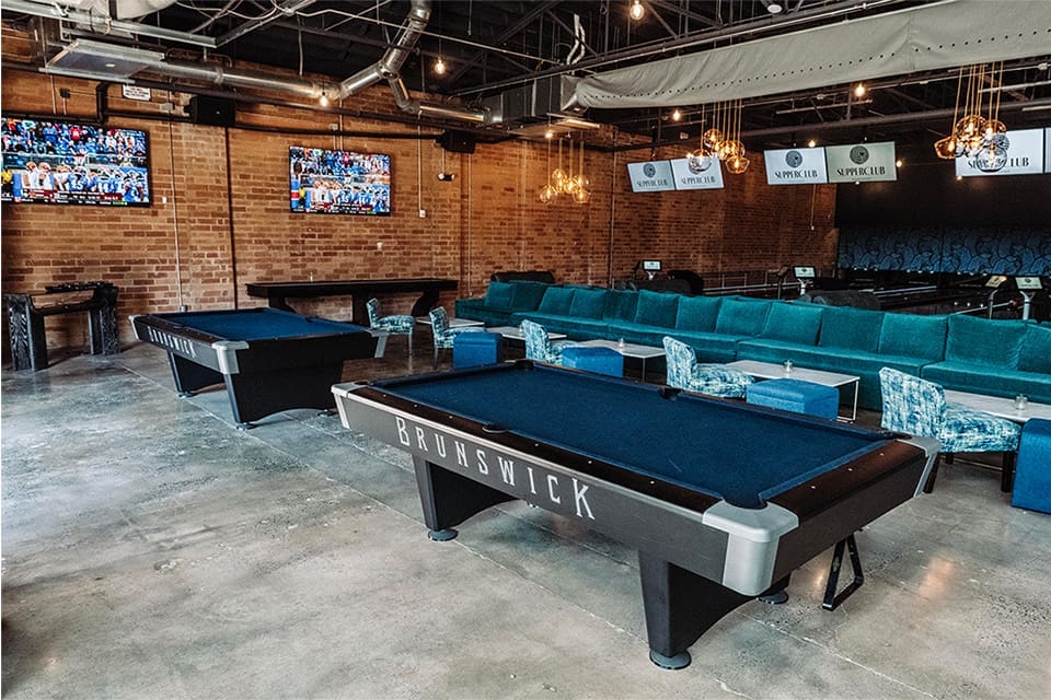 SupperClub SouthEnd Pool Tables